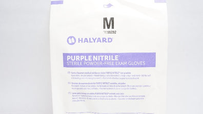 Halyard 55092 Purple Nitrile Sterile Powder-free Exam Gloves, Medium (x)